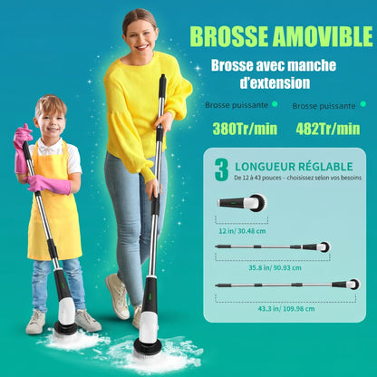 Brosse Électrique de Nettoyage Rotative